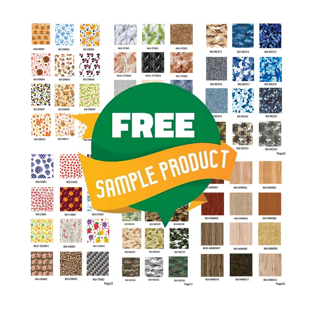 Free Water Transfer Film Samples